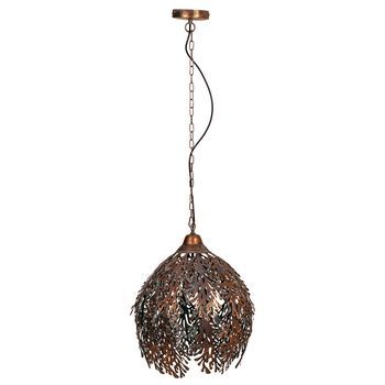 Lámpara De Techo De Metal Dorada 41x41x54/115