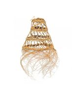 lampara esparto brana 3c 30  o 30cm - alto 30cm  artesania espanola