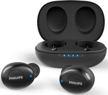 PHILIPS UpBeat TAUT102BK/00 Wireless Bluetooth Earphones - Black, Black