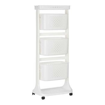 Carrito Verdulero Blanco Polipropileno (33 X 112 X 44 Cm)