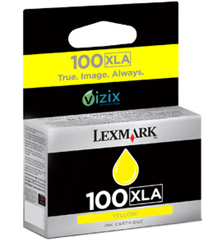 LEXMARK CARTUCHO INYECCION TINTA AMARILLO N?100 XLA VIZIX