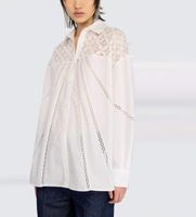 semicouture para mujer s6sg25 camisa jessika blanco 42 casual algodon manga larga
