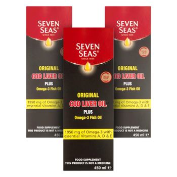 Seven Seas Pure Cod Liver Oil Liquid 450ml