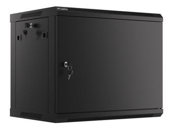 Bastidor de pared Lanberg WF01-6409-00B 9U 60kg 19'' Acero Negro IP20 Autoinstalable