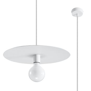 Lámpara de techo blanco acero alt. 105 cm