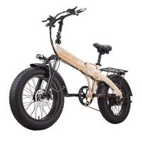 bicicleta electrica plegable orlms s9f fat bike de 20 bateria de 48 v y 13 ah beige