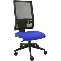 silla de oficina ergonomica passion - malla negra tapizado azul