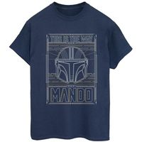 disney camiseta manga larga the mandalorian the way para mujer
