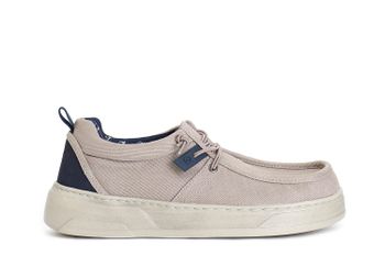 zapatos con cordones de tela grey