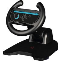 volante plegable konix para nintendo switch joy-con con ventosa y empunaduras negro