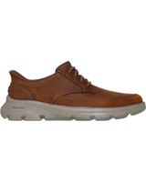 de skechers skechers arch fit garza - rowan zapatillas de cuero marron marron