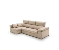 sofa chaise longue cama con arcon giulia beige izquierda