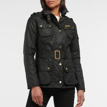 Barbour International Waxed Cotton Jacket - UK 6