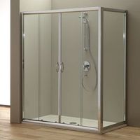 puerta de ducha nichopuerta fija 60x80cm cristal transparente  giada