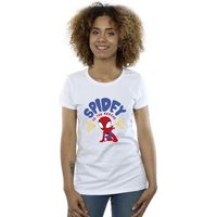 marvel camiseta spidey and his amazing friends rescue para mujer