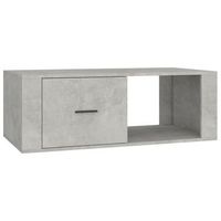mesa de centromesa auxiliarmesa de cafe madera contrachapada gris hormigon 100x505x35cm