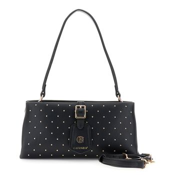 mini bolso con aplicación de micro tachuelas black taglia unica