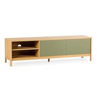mueble tv nassau 2 puertas efecto robleverde