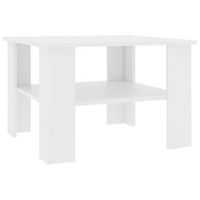 mesa de centro 60x60x42 cm madera - blanco