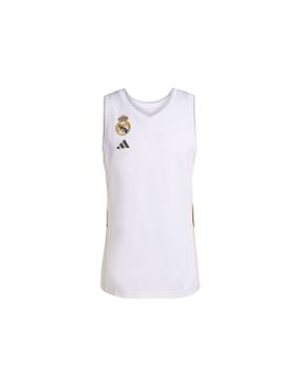 Camiseta Tirantes de Baloncesto adidas Real Madrid Bb H Infantil Blanco