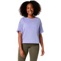 asics nagino run camiseta de running mujeres-morado