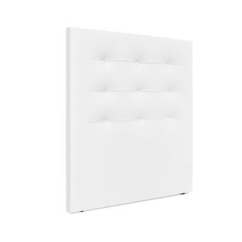 Cabecero De Polipiel Capitoné Hasta El Suelo 105x120cm Camas 105 - Blanco