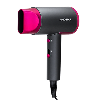 Aigostar Dora - secador pelo profesional, tecnología de iones negativos de 2200W, 2 velocidades, 2 ajustes de calor y frío, secador de pelo portátil y ligero para uso en el hogar y salón, color gris - Dora