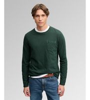 superdry para hombre m6010964a camiseta manga larga con bolsillo verde xxl casual algodon