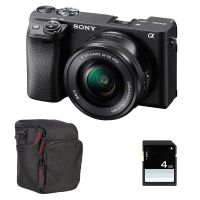 camara mirrorless sony alpha a6400 242mp 16-50mm f35-56 oss 4k uhd wifi