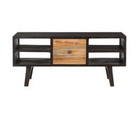 mesa de cafe - mesa de centro de madera maciza reciclada 100x50x45 cm