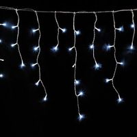 guirnalda luces navidad cortina 10x1 metros 345 leds blanco frio luz navidad interiores y exteriores ip44 cable transparente