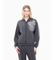ea7 para mujer 7w001000af20758 sudadera graphic series gris m casual algodon