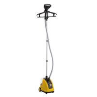homcom plancha vertical con deposito de 14l y temperatura ajustable a 11 niveles tipo centro de planchado 1800w amarillo   aosom espana