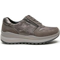 g comfort zapatos mujer blucher impermeable 9881-0 piel licra gris para mujer