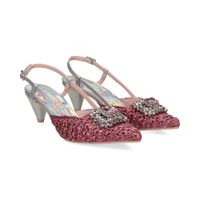 ras zapatos de tacon medio mujer - rosa talla 40