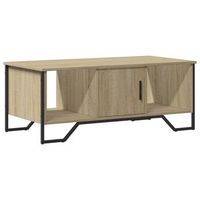 mesa de cafe - mesa de centro madera de ingenieria roble sonoma 100x51x40 cm