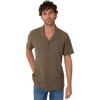 Threadbare Camisa manga corta Selkirk para hombre