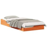 estructura de cama marron cera 80 x 210 cm vidaxl