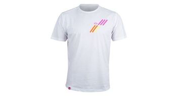 Maillot de manga corta bv sport light blanco rosa unisex
