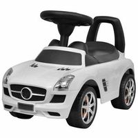 coche de ninos accionado con el pie blanco vidaxl