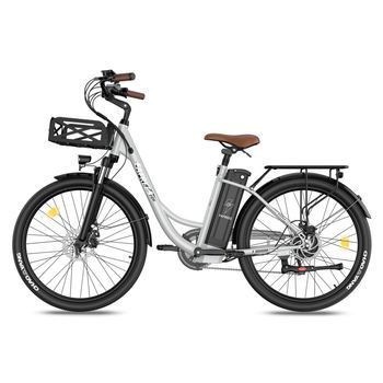 Bicicleta Eléctrica Fafrees F26 Lasting - Motor 250w Batería 36v25ah 26x1.95 Pulgadas Ruedas Frenos Disco Mecánicos - Gris