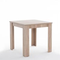 mesa fija 80x80 cm en madera melaminada roble - elvis