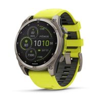 garmin fenix 8 gps wifi 47mm pantalla tactil sapphire titanio grafito-amarillo multideporte resistencia 10atm