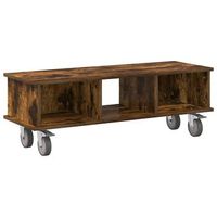 soporte de tv  mueble de salon  gabinete de tv roble ahumado 100 x 35 x 35 cm