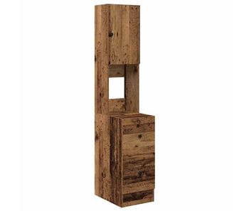 Aparador - mueble de almacenamiento de cocina con cajón madera vieja 32 x 50 x 180 cm es2426