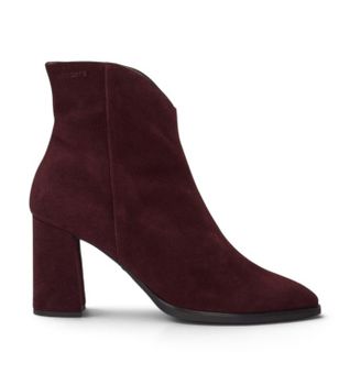 Wonders para mujer. M-5444_5713_9834 Botas de Piel Aurora 44 granate (36), 5 a 8cm, Cremallera, Casual, Burdeos