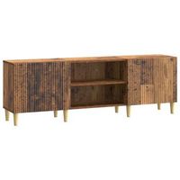 mueble de tv madera envejecida 150 x 31 x 50 cm vidaxl