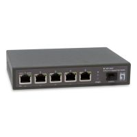 switch levelone gep-0625 5 puertos 25g poe 1 sfp sin ventilador no gestionado