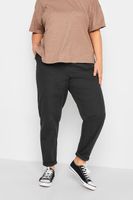 yours pantalones chinos negros en algodon mujer curvy y tallas grandes yours