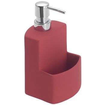 Dispensador De Gel Con Reposa Cepillos Festival Rojo Wenko